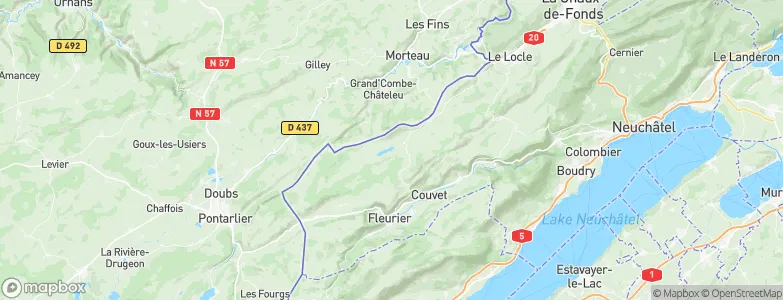 La Brévine, Switzerland Map
