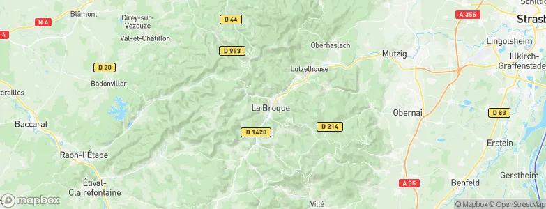 La Broque, France Map