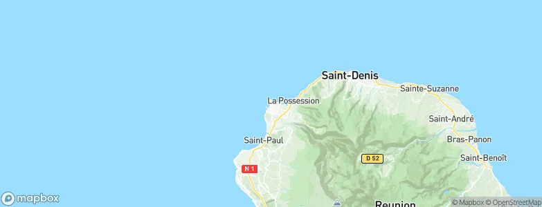 La Butte, Réunion Map