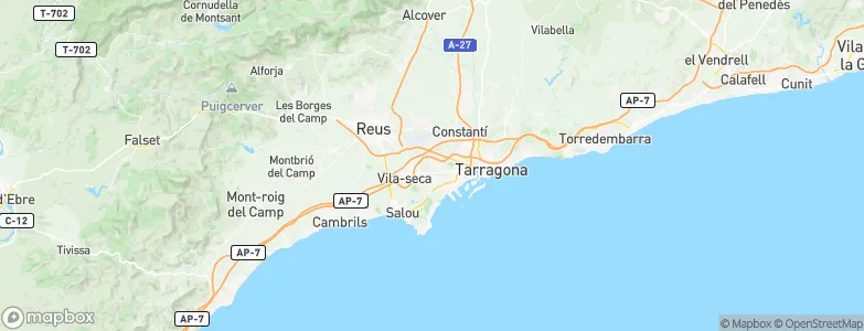 La Canonja, Spain Map