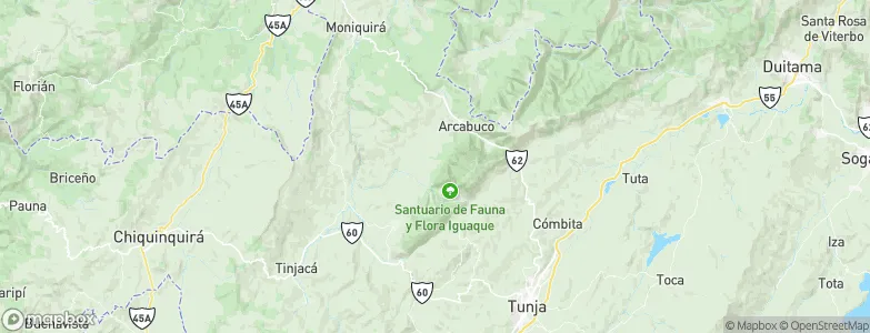 La Capilla, Colombia Map