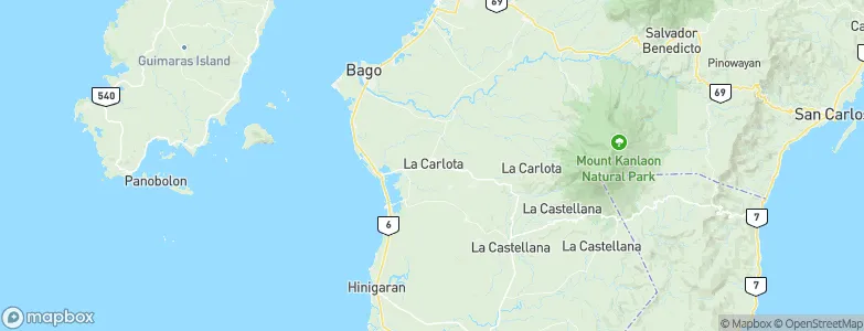 La Carlota, Philippines Map