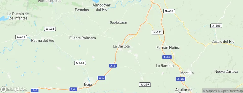 La Carlota, Spain Map