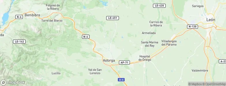 La Carrera de Otero, Spain Map