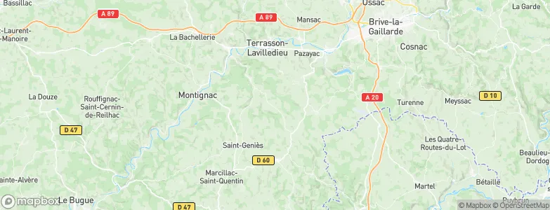 La Cassagne, France Map