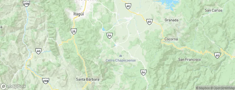 La Ceja, Colombia Map