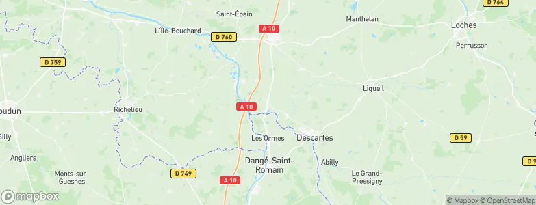 La Celle-Saint-Avant, France Map
