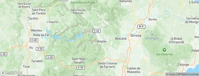 la Cellera de Ter, Spain Map