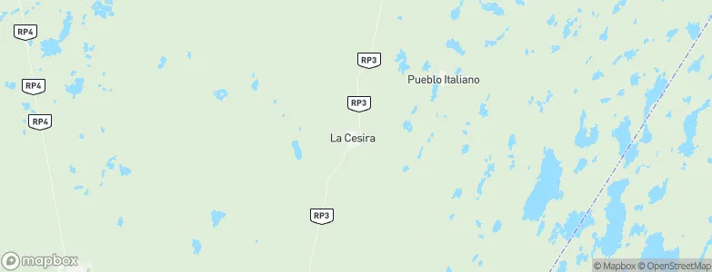 La Cesira, Argentina Map