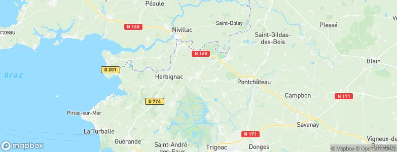 La Chapelle-des-Marais, France Map