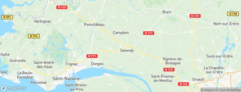 La Chapelle-Launay, France Map