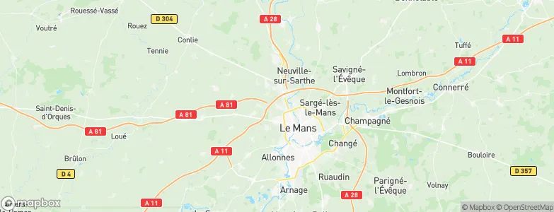 La Chapelle-Saint-Aubin, France Map