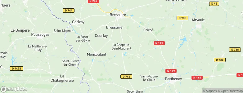 La Chapelle-Saint-Laurent, France Map