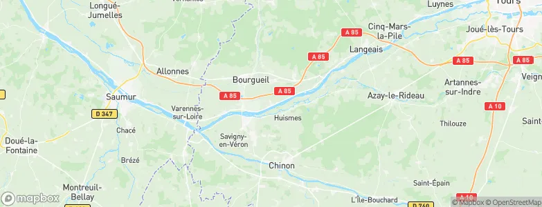 La Chapelle-sur-Loire, France Map