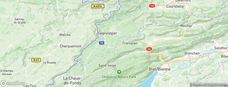 La Chaux-des-Breuleux, Switzerland Map