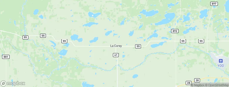 La Corey, Canada Map