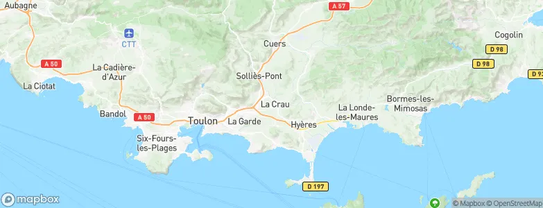 La Crau, France Map