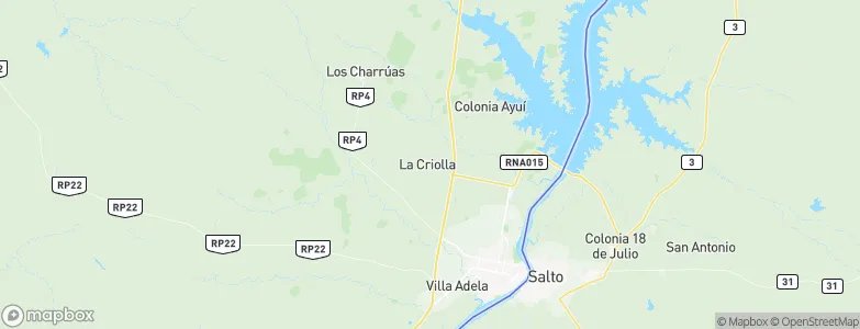 La Criolla, Argentina Map