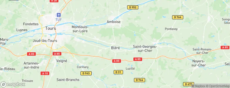La Croix-en-Touraine, France Map
