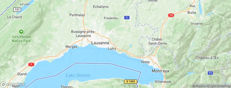 La Croix, Switzerland Map