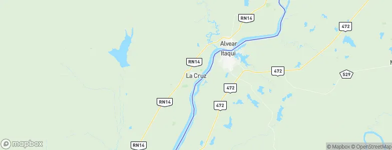 La Cruz, Argentina Map