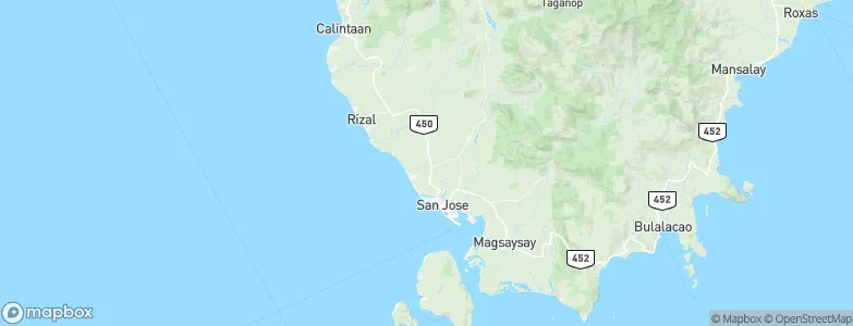 La Curva, Philippines Map