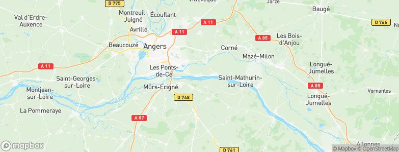 La Daguenière, France Map