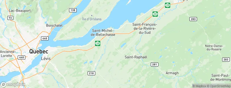 La Durantaye, Canada Map