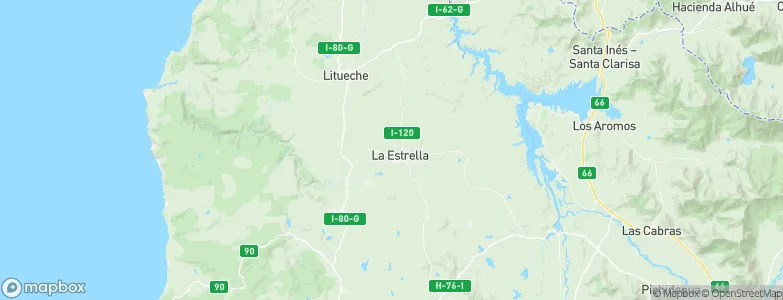 La Estrella, Chile Map