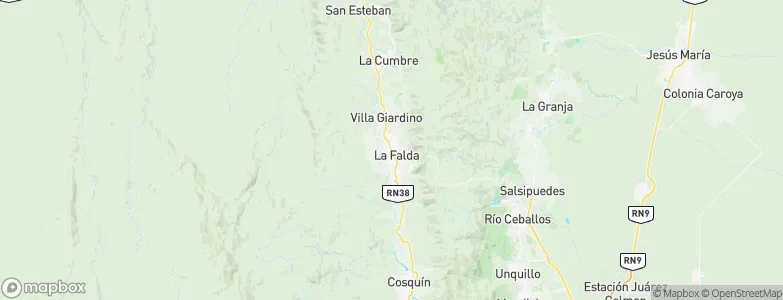 La Falda, Argentina Map