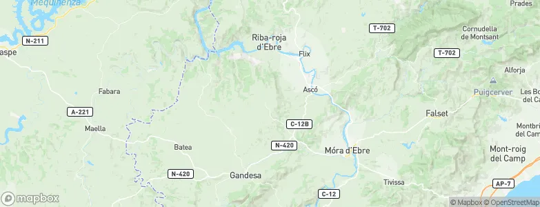 la Fatarella, Spain Map
