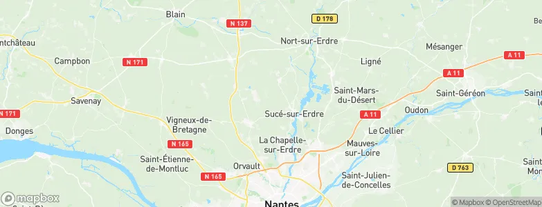 La Favrière, France Map