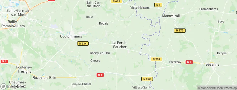 La Ferté-Gaucher, France Map