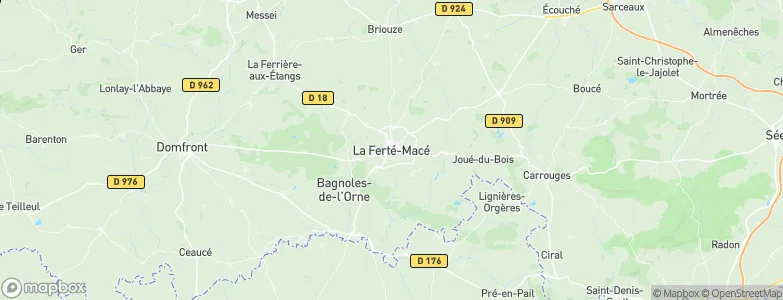 La Ferté-Macé, France Map