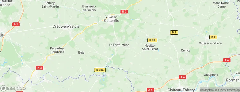 La Ferté-Milon, France Map