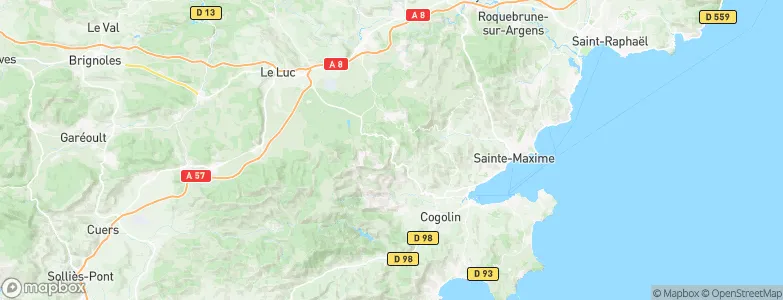 La Garde-Freinet, France Map