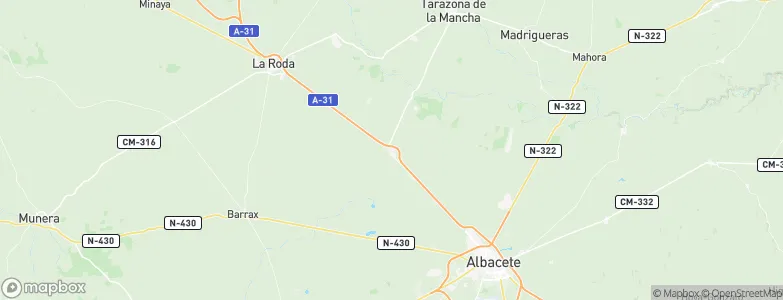 La Gineta, Spain Map
