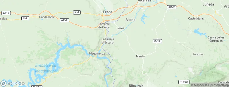 la Granja d'Escarp, Spain Map