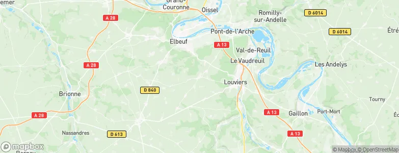 La Haye-Malherbe, France Map