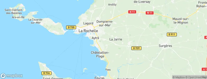 La Jarne, France Map