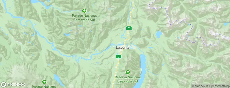 La Junta, Chile Map