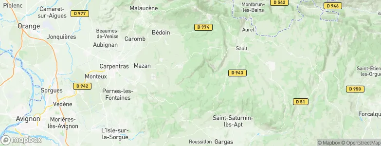 La Lauze, France Map