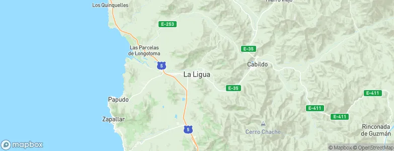 La Ligua, Chile Map