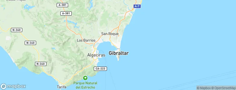 La Línea de la Concepción, Spain Map