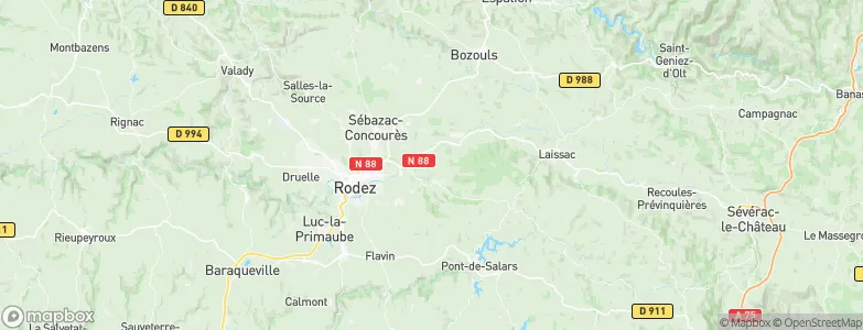 La Loubière, France Map