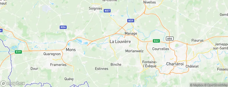 La Louvière, Belgium Map