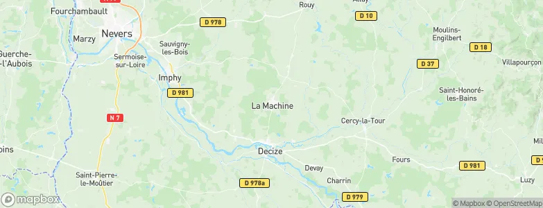 La Machine, France Map