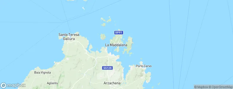 La Maddalena, Italy Map