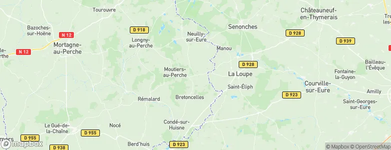 La Madeleine-Bouvet, France Map