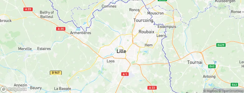 La Madeleine, France Map